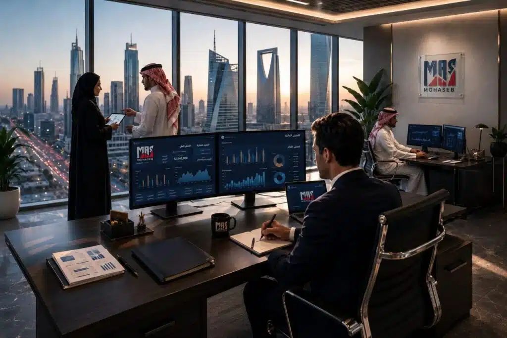 محاسب أونلاين للشركات في السعودية - خدمات محاسبية متكاملة من موقع محاسب ماس