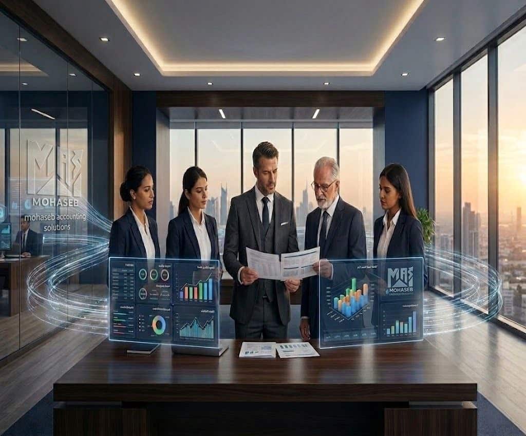 فريق محاسب ماس المتخصص في خدمات المحاسبة عن بعد وإدارة الحسابات للشركات في السعودية